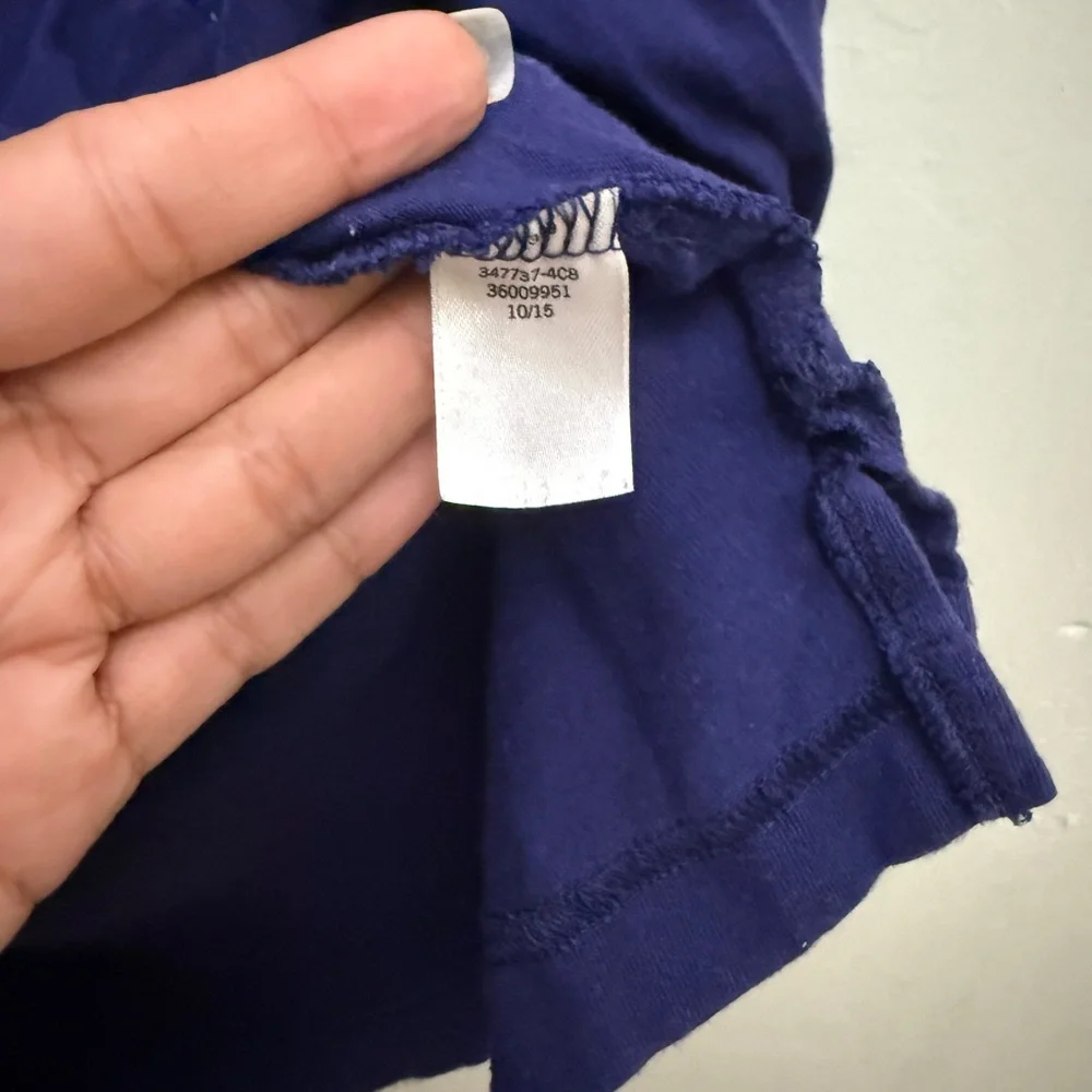 PINK Victorias Secret medium jersey shirt m Long Sleeve purple blue sequins - Picture 5 of 9